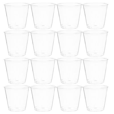 Abaodam Crystal Food-grade Plastic Shot Glasses, 30ml Disposable Plastic Tumblers, 100pcs Bulk Party Cups for Weddings, Cold Beverages, Cocktails, and Iced Drinks