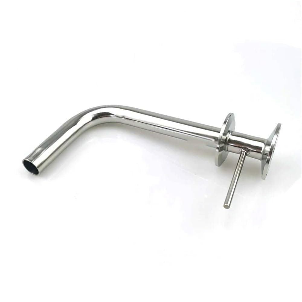 Stainless steel SS304 3/4" (19mm outer diameter) with 1.5" tee clamp straw for home brewing, clover arm (straw only)( 2clamp)