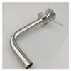 Stainless steel SS304 3/4" (19mm outer diameter) with 1.5" tee clamp straw for home brewing, clover arm (straw only)( 2clamp) view 2