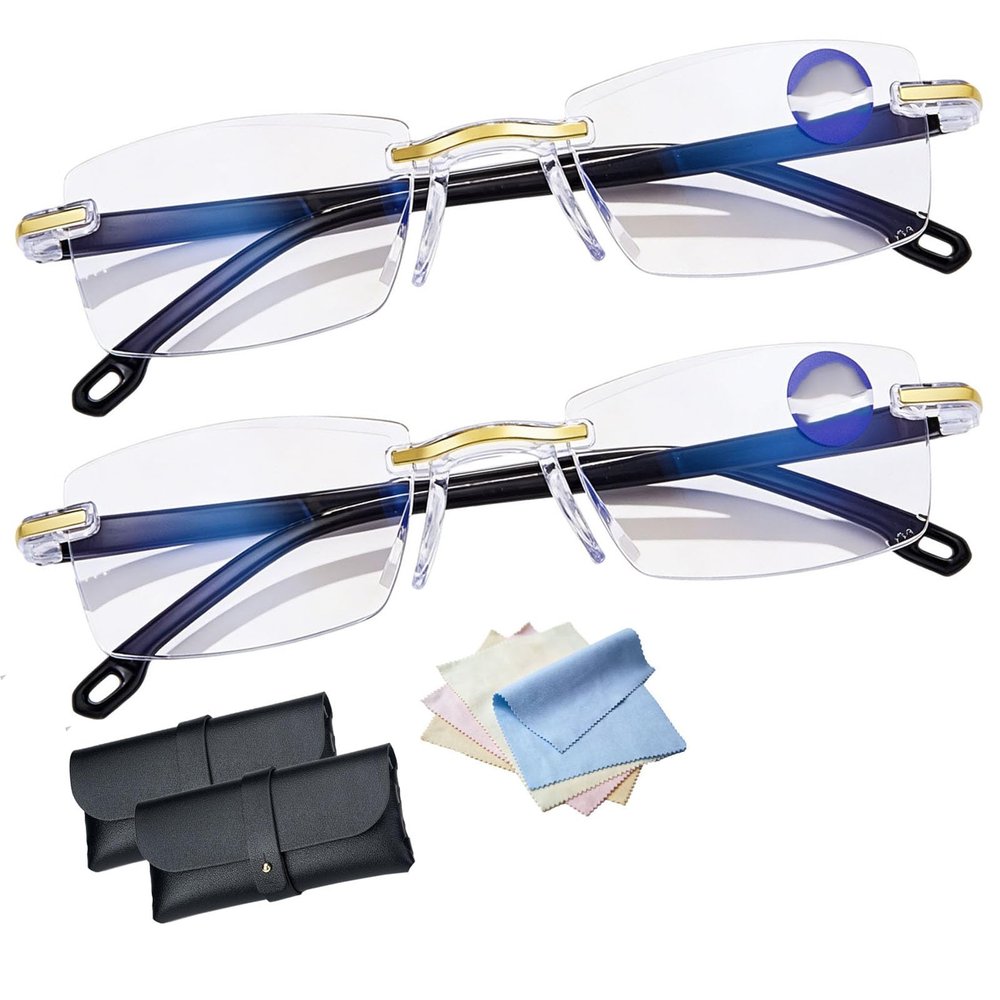 2026 New Self Intelligent Dual Focus Glasses, Adjustable Auto Focus Eyeglasses Suitable For for Women Men (2set)