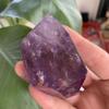 153g Amethyst Faceted Freeform - Deep Purple Chevron Amethyst Polished Crystal Chunk, Handcrafted Irregular Cut for Home Decor, Reiki Healing, Crystal Grids and Collectors view 1