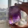 153g Amethyst Faceted Freeform - Deep Purple Chevron Amethyst Polished Crystal Chunk, Handcrafted Irregular Cut for Home Decor, Reiki Healing, Crystal Grids and Collectors view 4
