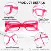 VisiWell 6 Pack Reading Glasses for Women,Fashion Eyeglasses,Blue Light Reading Glasses Anti Eyestrain for Women,Cheaters (6 Mix Color, 0.00, x) view 3