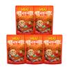 [HBAF] Korean Tteokbokki Seasoned Almonds Nut Protein Snack | Sweet & Spicy Korean Street Food | After-School, Work, Trip Camping Snack | Gochujang Rice Cake Paste | Korean Sovenior (Toppoki, 5 x 120gram pack) view 1