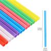 [100 Pcs] Disposable Colorful Boba Smoothie Straws - Jumbo Large Plastic Bubble Tea Milkshake Unwrapped Drinking Straws(8.2" long and 0.43" Diameter) view 2