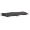 BUTIFULSIC Rubber Threshold Ramp Mat for Sweeping Robot, Home Entry Slope Ramp Pad, Black Interlocking Geometric Pattern for Indoor Doorstep Assistance view 2
