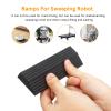 BUTIFULSIC Rubber Threshold Ramp Mat for Sweeping Robot, Home Entry Slope Ramp Pad, Black Interlocking Geometric Pattern for Indoor Doorstep Assistance view 3