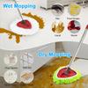Mop Heads Replacements for Ocedar, Mop Replace Head for o Cedar Easywring 1 Tank, Spin Mop Replacement Head Include 3 Mop Refills Machine Washable Reusable Deep Cleaning and 3 Chenille Mop Pads view 4