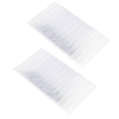 CONGARTENO 24pcs PVC Portable Card-Shaped Magnifying Sheets 85x55mm for Seniors Reading Aid Visual Impairment Daily Use
