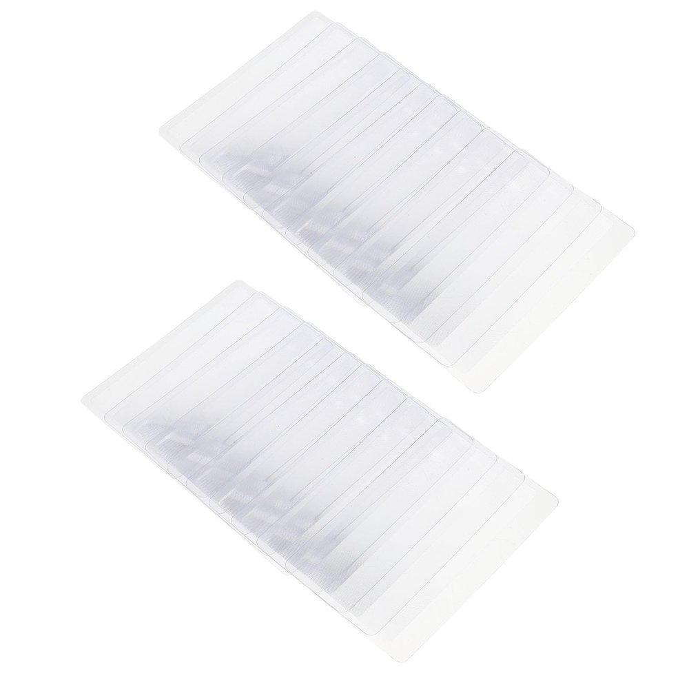 CONGARTENO 24pcs PVC Portable Card-Shaped Magnifying Sheets 85x55mm for Seniors Reading Aid Visual Impairment Daily Use
