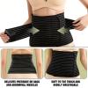 Black Abdominal Binder Belly Wrap Compression Support Postpartum Recovery M view 4