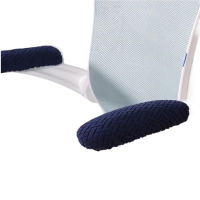 10 Pairs Jacquard Chair Armrest Cover Anti-Dirty Office Computer Chair Elbow Arm Washable Universal Home Internet Bar(Blue)