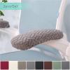 10 Pairs Jacquard Chair Armrest Cover Anti-Dirty Office Computer Chair Elbow Arm Washable Universal Home Internet Bar(Blue) view 3
