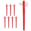 Abaodam 8pcs Dual Head Denture Toothbrush Double Heads Retainer Brush Oral Cleaner for Dental Appliances and Braces Cleaning view 1