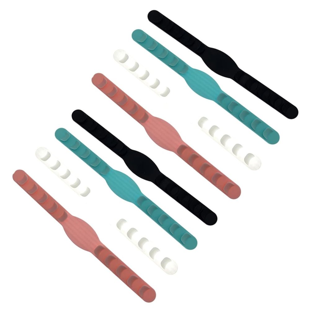 GETAJGHSD 8pcs Mask Strap Extender Adjustable Silicone Mask Band Buckle Traceless Ear Rope Hook for Men Women Anti-Tightening Wearable Protection Random Color