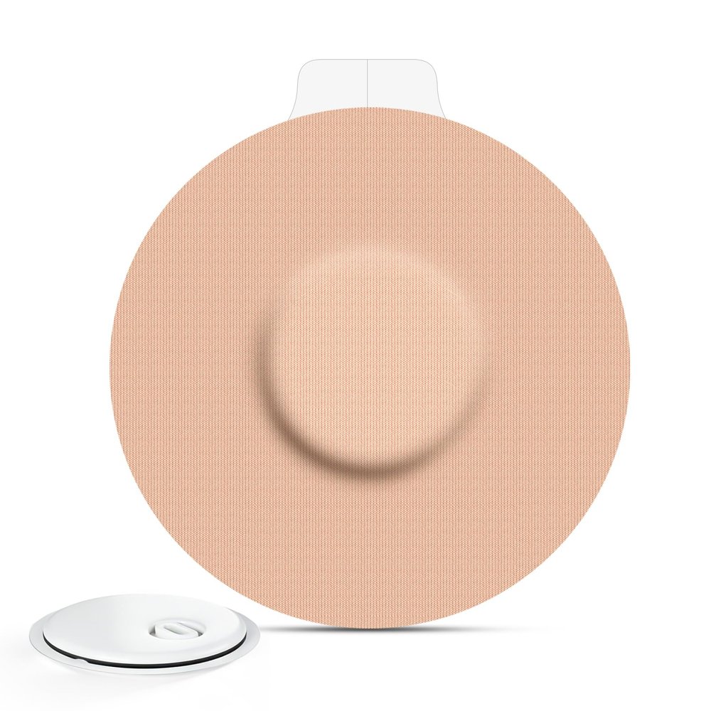 40 Pack Libre 3 Sensor Covers Waterproof, Breathable Adhesive Patches for Libre 3 Plus, with Easy-Peel Tab Pre-Cut Backing, Hypoallergenic & Latex-Free Overpatch for Long Stay Protection, Beige