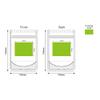 100PCS Customized Stand-Up Zipper Packaging Bags,Transparent Resealable Mylar Pouch,Single-Color Printing for Logo, QR Code & Design (Green, 10 * 15CM/4.0"*6.0"-100PCS-One Color Print) view 4
