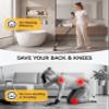 Electric Spin Scrubber for Bathroon,IPX7 Cordless Cleaning Brush with 6 Replaceable Brush Heads,120 Mins Runtime Power Shower Scrubber with Adjustable Extension Handle and Durable Brush Head for Tub view 2