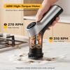 Electric Spin Scrubber for Bathroon,IPX7 Cordless Cleaning Brush with 6 Replaceable Brush Heads,120 Mins Runtime Power Shower Scrubber with Adjustable Extension Handle and Durable Brush Head for Tub view 3