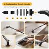 Electric Spin Scrubber for Bathroon,IPX7 Cordless Cleaning Brush with 6 Replaceable Brush Heads,120 Mins Runtime Power Shower Scrubber with Adjustable Extension Handle and Durable Brush Head for Tub view 4