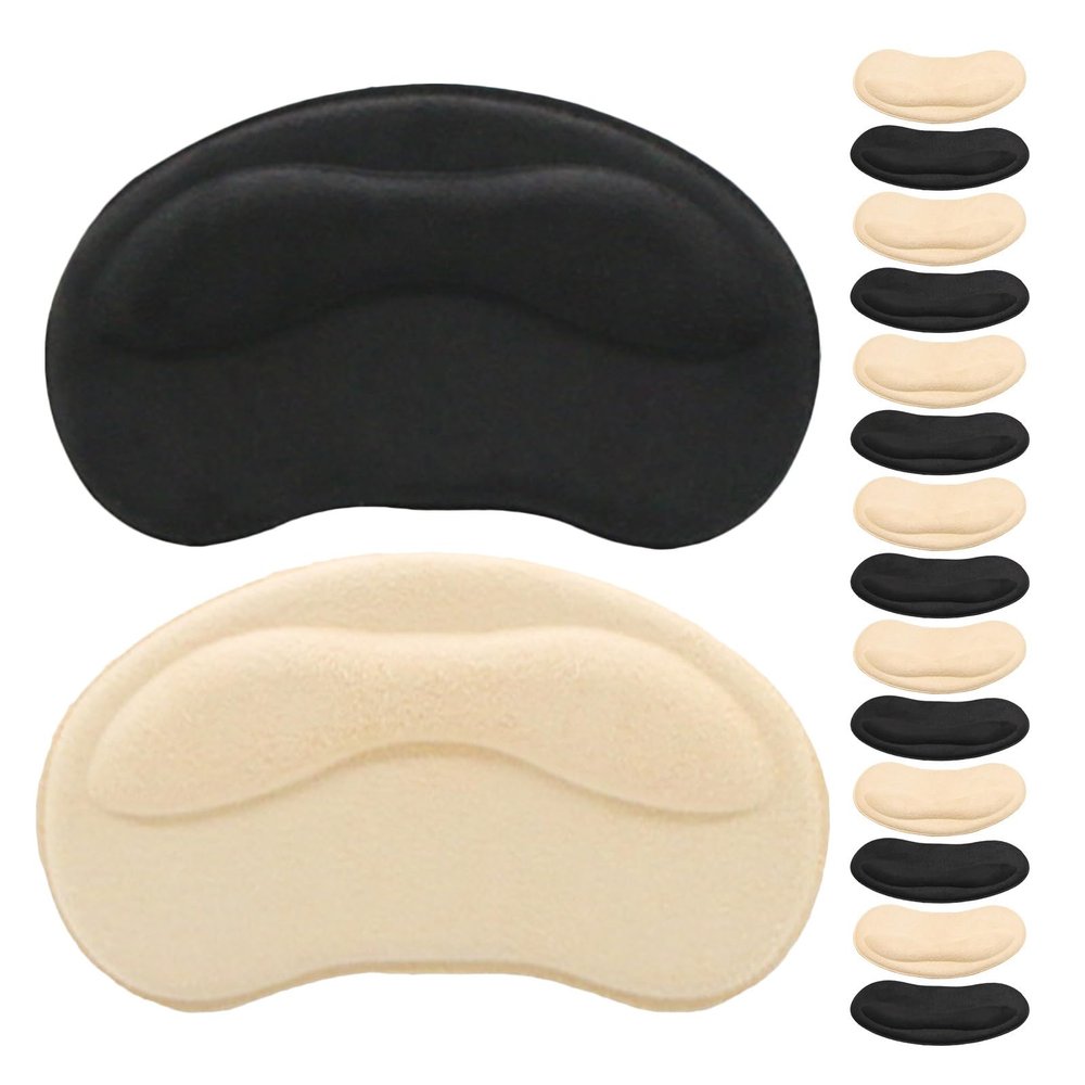 10 Pairs Heel Pads for Shoes Too Big Grips Self-Adhesive Cushion Inserts Anti-Slip Liner