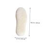 LALAFINA Winter Mens Warm Shearling Boot Insoles, Fluffy Wool-Lined Shoe Inserts for Cold Weather, Size 41 Warm Insoles for Boots view 2