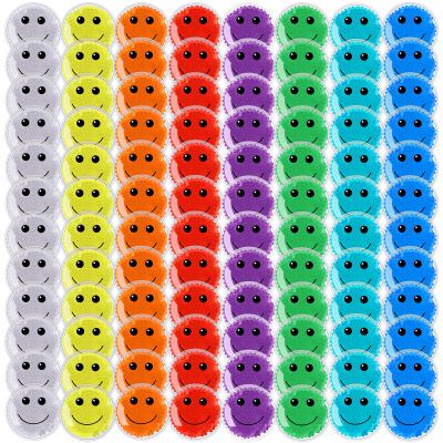 Burbell 96 Pack Smile Boo Boo Ice Packs Small Hot Cold Reusable Gel Bead Multicolored Ice Pack Cold Therapy for Fever Wisdom Teeth Tired Eyes Headache Pain Relief Toothache Supplies (Multicolor)