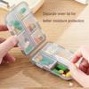 10 Compartment Small Pill Box, Travel Pill Organizer, Travel Medication Holder Dispenser Case Kit, Daily Portable Medicine Vitamin Container (Green) view 4