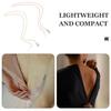 ERINGOGO 2pcs Zipper Pull Tool for Dresses and Boots Metal Zipper Assistance Chain in Gold and Rose Gold for Seniors and Pregnant Women Dressing Helper for Easy Unzipping view 3
