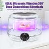 Ultrasonic Dental Retainer Cleaner Machine-45kHz Ultrasonic Cleaner with UV Light & 200ML Deep Cleaning Pod for Dentures Mouth Guards Aligners Invisalign Night Guards Braces Jewelry view 3