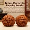 ACMEDICA Natural Chinese Wenwan Walnuts, 1 Pair 1.8" Chinese Walnuts, Wen Wan Walnuts for Palm Exercise, Traditional Hand Massage Gadget Set for Fathers Elders Collectors (1 Pair) view 2