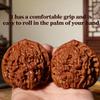 ACMEDICA Natural Chinese Wenwan Walnuts, 1 Pair 1.8" Chinese Walnuts, Wen Wan Walnuts for Palm Exercise, Traditional Hand Massage Gadget Set for Fathers Elders Collectors (1 Pair) view 4