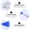 Abaodam Yoga Healing Tuning Fork Set 6pcs Aluminum Alloy Chakra Sound Therapy Instrument with Drumstick, Triangle Silicone Pad, Carrying Bag, and Wrench for Meditation and Relaxation view 3