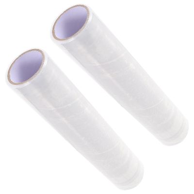 KICHOUSE Pe Food Cling Wrap Roll 2pcs 25cm X 45m Disposable Food Wrap with Cutter Foodservice Film for Vegetable and Fruit Fresh-keeping for Home Use