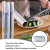 KICHOUSE Pe Food Cling Wrap Roll 2pcs 25cm X 45m Disposable Food Wrap with Cutter Foodservice Film for Vegetable and Fruit Fresh-keeping for Home Use view 2