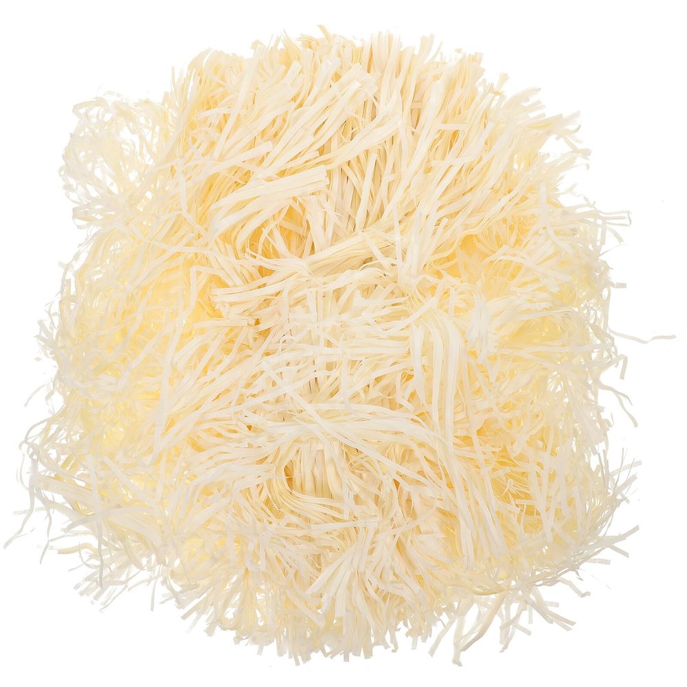 DECHOUS Shredded Paper Box Filler 4pcs 100g Beige Raffia Grass Crinkle Paper for Packaging, Basket Stuffing, Party Favor Wrapping Supplies