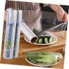 SHOWERORO 2 Rolls 25cm X 45m Disposable Pe Food Cling Wrap with Slide Cutter, Food Save Wrap for Kitchen and Restaurant Use, Thin Film Roll for Fresh Fruit and Vegetable Storage view 3