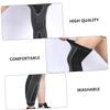 WEKAMOS Long Knee Support Brace Compression Sleeve with Breathable Knitted Fabric, Pressure Protective Pad for Fitness and Sports, Black Size, Unilateral Leg Protector view 3
