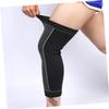 WEKAMOS Long Knee Support Brace Compression Sleeve with Breathable Knitted Fabric, Pressure Protective Pad for Fitness and Sports, Black Size, Unilateral Leg Protector view 4