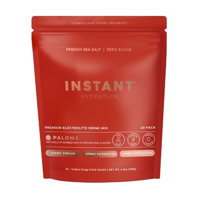 Instant Hydration Sugar Free Electrolytes Powder Packets - Paloma Electrolyte Drink Mix & Travel Essentials - Post Workout Recovery, Brain Health, Muscle & Tissue Support - 20 Sticks