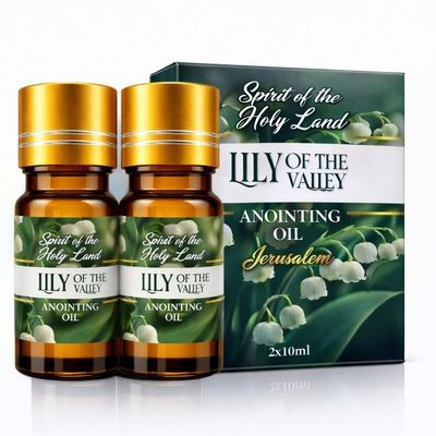 Biblical Lily of the Valley Anointing Oil from Jerusalem 2 Bottles x 10 ml