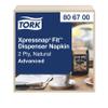 Tork Xpressnap Fit Natural Dispenser Napkin N14, Compostable 2-ply, 6 x 720 napkins, 806700 view 1