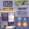 The Maple Brothers Oat & Maple Pancake Mix Organic, Vegan, NonGMO, Made with Grade A Maple Sugar Fluffy, Easy Breakfast Mix, 16 oz Resealable Bag view 2