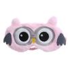 Abaodam Plush Cartoon Winged Animal Eye Mask, Breathable Soft Sleeping Eye Cover, Cute Character Blindfold, Light Pink Cozy Sleep Shade for Travel and Nap view 1