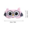 Abaodam Plush Cartoon Winged Animal Eye Mask, Breathable Soft Sleeping Eye Cover, Cute Character Blindfold, Light Pink Cozy Sleep Shade for Travel and Nap view 2