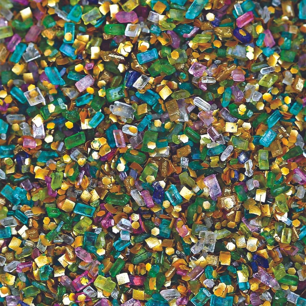 Bakery Bling Glittery Sugar Sprinkles for Desserts & Drinks, Baking & Cocktails | Nut-Free, Kosher, Dairy-Free - 3 oz (Mermaid Magic)