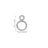 KOMBIUDA 50pcs Stainless Steel 8 Figure Fastener Double Hole Connector Rings for Fishing Lures Accessories Jigging and Split Rings Industrial Hardware view 2
