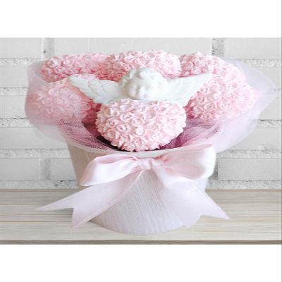 SODEF Scented Stone Arrangement Angel in My Heart Gift Set Decorative Ornament for Nursery Room, Baby Shower, Birthday Present, Home Decor, Table Accent piece - Unspecified, One Size