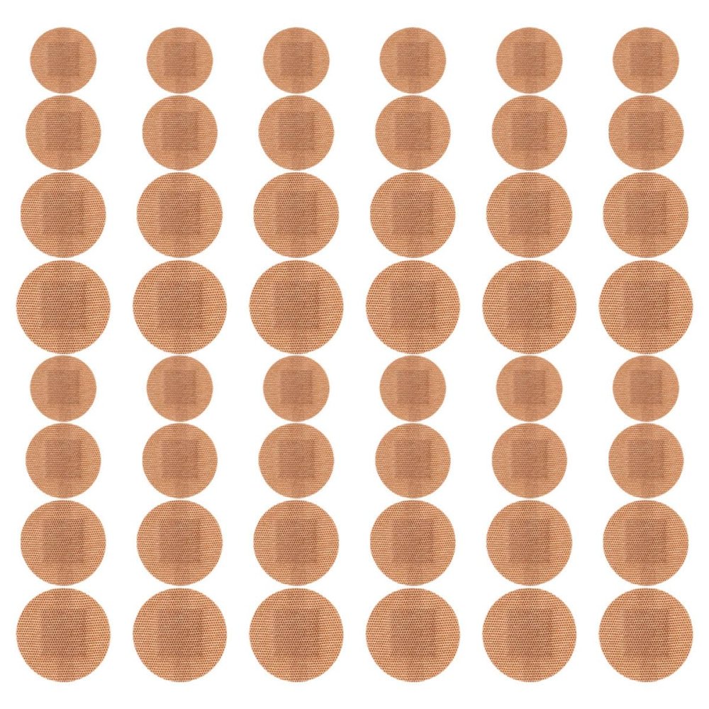 MALUGOGO Elastic Adhesive Bandages 80pcs Breathable Fabric Plasters with 4 Sizes (22mm-38mm) for Finger and Knuckle Wound Protection, Skin-Friendly Fixation Patches for Adults