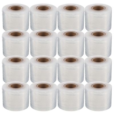 OFFIGAM 16 Rolls Mini Stretch Film Wrap 5cm Width Food-grade Cling Plastic Wrap for Takeout and Kitchen Use, Food Wrapping Film for Fresh-keeping and Secure Packaging